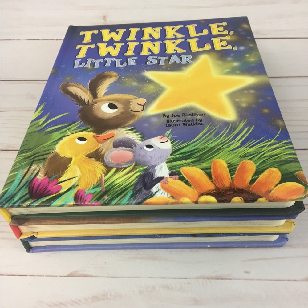 3 Little Hippo Childrens Padded Board Books Santa Christmas Farm Twinkle Twinkle - Picture 6 of 7